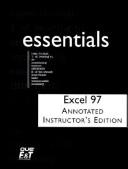Cover of: Excel 97 essentials by Donna M Matherly