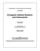 Cover of: Cryogenic Optical Systems and Instruments