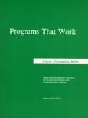 Cover of: Programs That Work by Linda Shirato