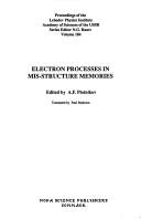 Cover of: Electron processes in mis-structure memorie by A. F. Plotnikov