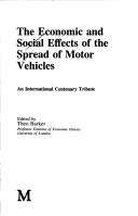Cover of: Economic/Social Effects of the Spread of Motor Vehicles