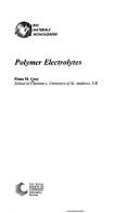 Cover of: Polymer electrolytes