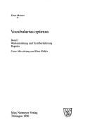 Cover of: Vocabularius optimus