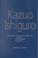 Cover of: Kazuo Ishiguro