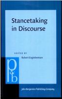 Cover of: Stancetaking in discourse: subjectivity, evaluation, interaction