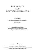 Cover of: Dokumente zur Deutschlandpolitik. by Germany (West). Bundesministerium für Gesamtdeutsche Fragen.