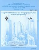 Cover of: Proceedings of the 19th Annual International Conference of the IEEE Engineering in Medicine and Biology Society: Magnificent milestones and emerging opportunities in medical engineering : Oct. 30-Nov. 2, 1997, Chicago, IL, USA