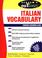 Cover of: Schaum's outline of Italian vocabulary