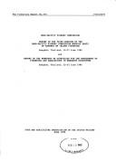 Cover of: Report of the third session of the Indo-Pacific Fishery Commission Working Party of Experts on Inland Fisheries: Bangkok, Thailand, 19-27 June 1986 : and report of the Workshop on Strategies for the Management of Fisheries and Aquaculture in Mangrove Ecosystems : Bangkok, Thailand, 23-25 June 1986.