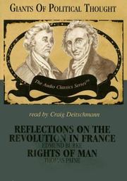 Cover of: Reflections on the Revolution in France and the Rights of Man