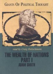 Cover of: The Wealth of Nations Part 1 (Audio Classics)
