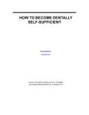 Cover of: How to Become Dentally Self-Sufficient by Robert O. Nara