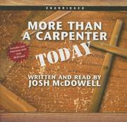 Cover of: More Than a Carpenter Today (Library Edition)