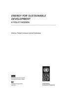 Cover of: Energy for sustainable development: a policy agenda