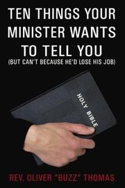 Cover of: Ten Things Your Minister Wants to Tell You