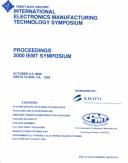 Cover of: Twenty Sixth IEEE/CPMT International Electronics Manufacturing Technology Symposium: proceedings : 2000 IEMT Symposium : October 2-3,2000, Santa Clara, CA, USA