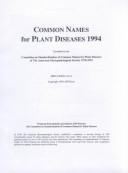 Common Names for Plant Diseases 1994 by APS
