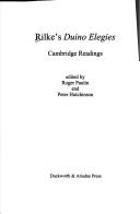 Cover of: Rilke's Duino elegies: Cambridge readings