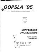 Cover of: OOPSLA 95: Objected-Oriented Programming Systems Languages and Applications
