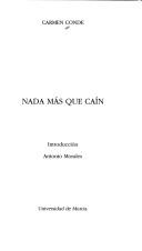 Cover of: Nada más que Caín