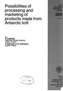 Possibilities of processing and marketing of products made from Antarctic krill by E. Budziński