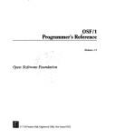 Cover of: Osf/1 Programmer's Reference