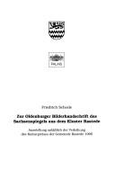 Zur Oldenburger Bilderhandschrift des Sachsenspiegels aus dem Kloster Rastede by Friedrich Scheele