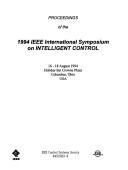 Cover of: IEEE International Symposium on Intelligent Control