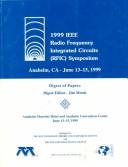 Cover of: 1998 IEEE Radio Frequency Integrated Circuits (RFIC) Symposium: digest of papers