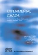 Cover of: Experimental chaos | Experimental Chaos Conference (6th 2001 Potsdam, Germany)