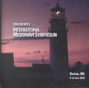 Cover of: 2000 IEEE Mtt-S 2000 Microwave Symposium Digest: Boston, Ma 11-16 June 2000