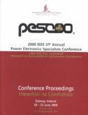 Cover of: 2000 IEEE 31st Annual Power Electronics Specialists Conference by 