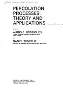 Cover of: Percolation Processes: Theory and Applications (NATO Science Series E:) by 