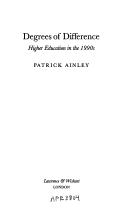Cover of: Degrees of difference by Patrick Ainley