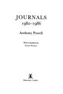 Cover of: Journals 1982-1986