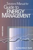 Cover of: Solutions manual for Guide to energy management
