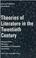 Cover of: Theories of literature in the twentieth century