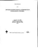 Cover of: 1995 IEEE International Symposium on Intelligent Control (Ieee International Symposium on Intelligent Control//Proceedings) | IEEE
