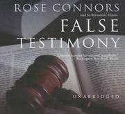 Cover of: False Testimony (Marty Nickerson Novels) by Rose Connors