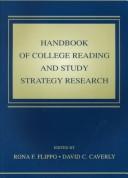 Cover of: Handbook of college reading and study strategy research
