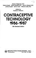 Cover of: Contraceptive technology, 1986-1987