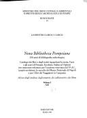 Cover of: Nova bibliotheca Pompeiana: 250 anni di bibliografia archeologica : catalogo dei libri e degli scritti riguardanti la storia, l'arte e gli scavi di Pompei, Ercolano, Stabia ed Oplonti...
