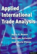 Cover of: Applied international trade analysis