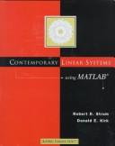 Cover of: Contemporary linear systems using MATLAB