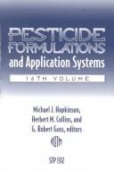 Cover of: Pesticide formulations and application systems by Michael Hopkinson