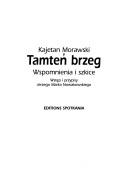 Cover of: Tamten brzeg by Kajetan Morawski