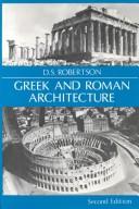Cover of: A Handbook of Greek & Roman architecture by Donald Struan Robertson