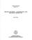Cover of: Djinang and Djinba, a grammatical and historical perspective