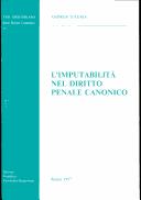 L' imputabilità nel diritto penale canonico by Andrea D'Auria
