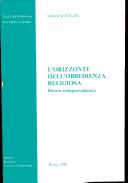 Cover of: L' orizzonte dell'obbedienza religiosa